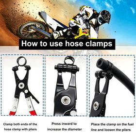Tnisesm clamps for vacuum and air hoses showing versatility.