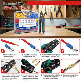 Tnisesm butt, ring, spade, and quick-disconnect terminals for versatile wiring