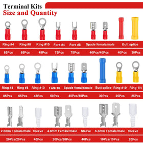 Tnisesm insulated terminals showing press-fit connection features