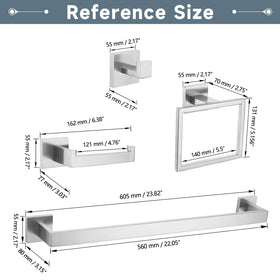 TNOMS brushed nickel square design detail highlights premium finish