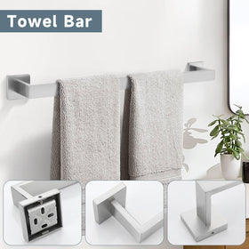 TNOMS brushed nickel towel ring for quick-dry, neat towels