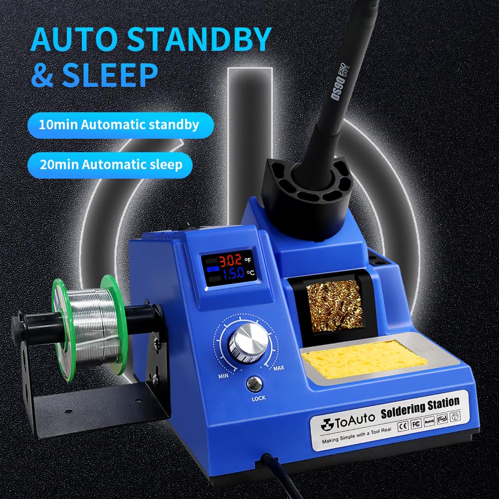 TOAUTO DS90 anti-static sheet visible for static-safe work.
