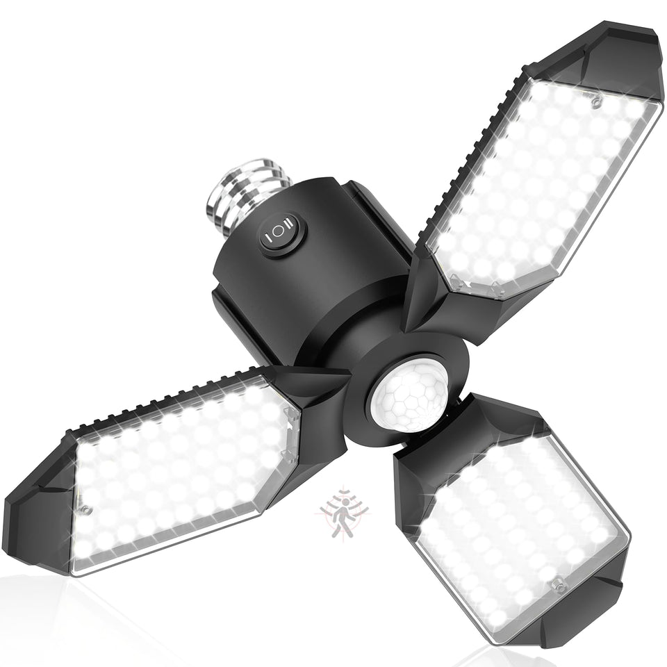 Toberich motion sensor garage light activates hands-free when entering.