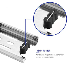 Tobinice steel ball-bearing mechanism ensures quiet, effortless drawer movement.