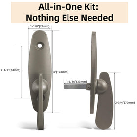 Tobkuxk heavy-duty latch kit for Tribeca-style doors, durable and reliable.