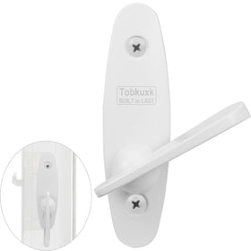 Tobkuxk Tribeca thumb latch white for seamless sliding door operation