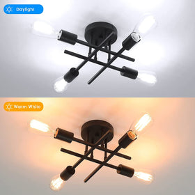 TOBUSA 4-light E26 socket close-up shows bulb compatibility and brightness potential.