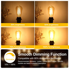 TOBUSA amber glass vintage bulb with teardrop top enhances warmth and decor.