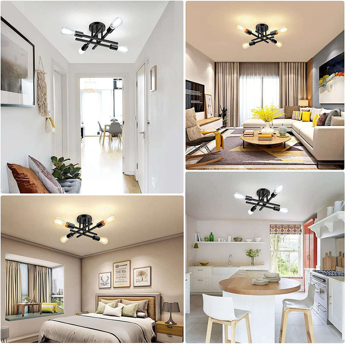 TOBUSA bedroom ambience with soft, even illumination for relaxing evenings.