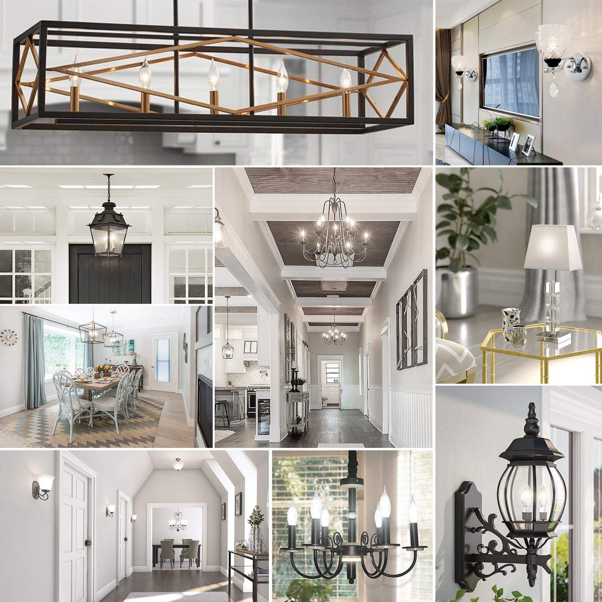 TOBUSA chandelier and ceiling fan bulb for stylish, bright illumination