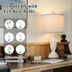 TOBUSA drum shade provides warm glow for living room decor
