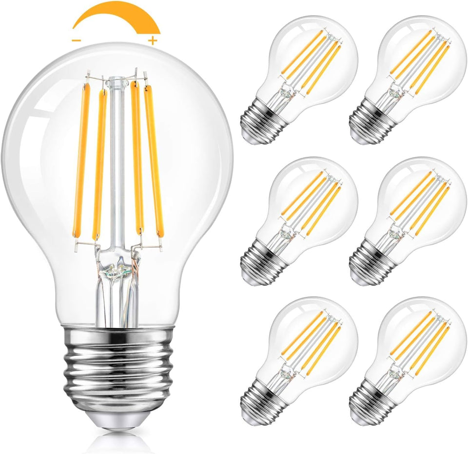 TOBUSA LED A19 dimmable bulb offers smooth brightness control for any room