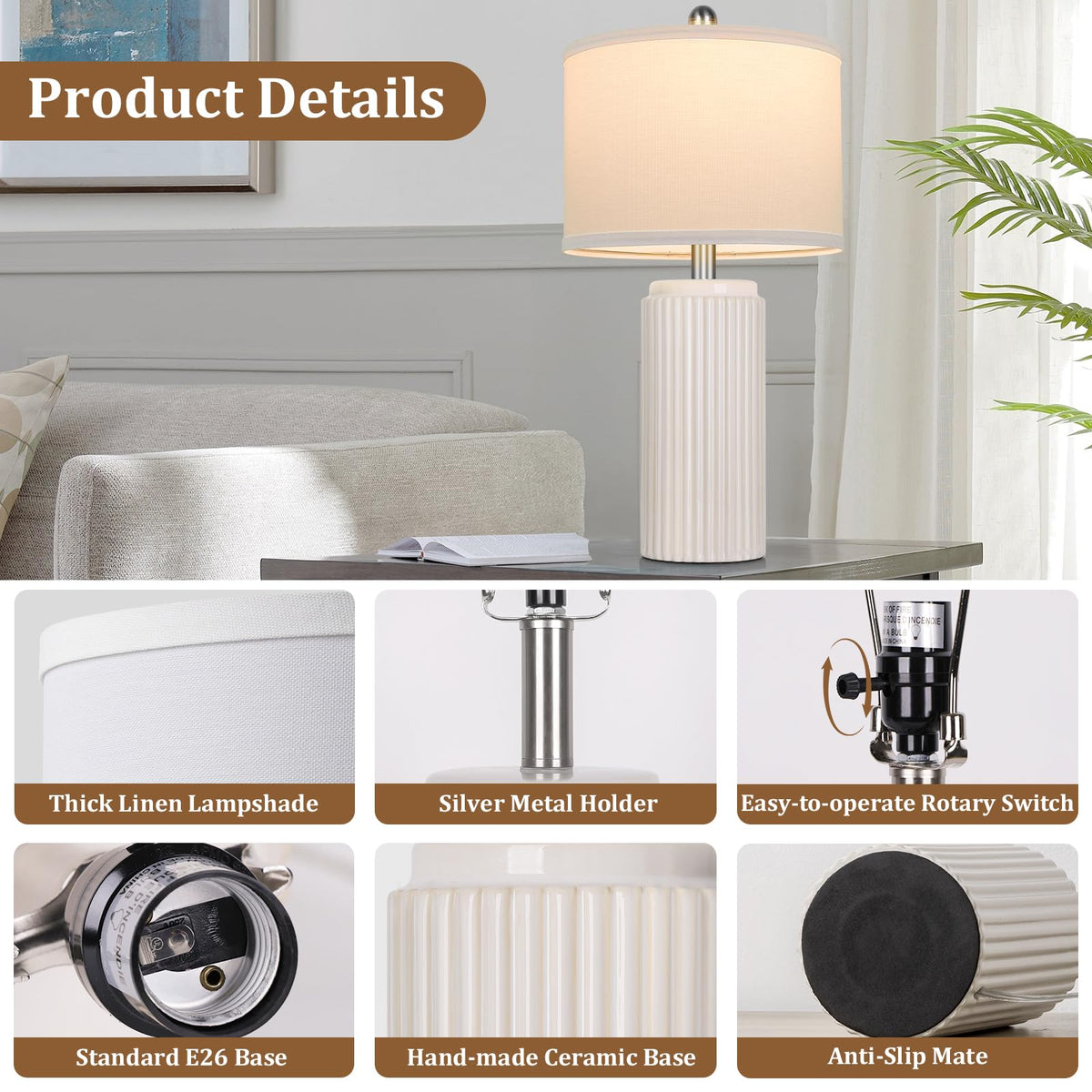 TOBUSA office desk lamp – comfortable task lighting for work.
