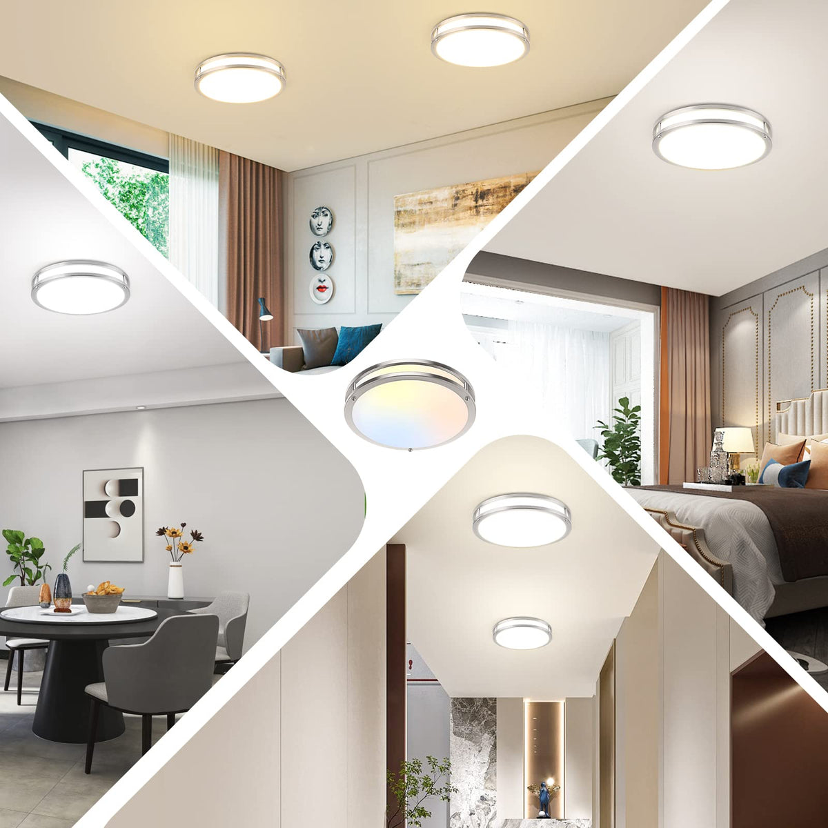 TOBUSA wide-applications ceiling lights suit bedrooms, kitchens, living rooms.