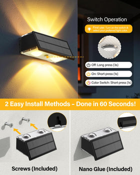 Toeuie IP65-rated fence light stands up to weather and moisture.