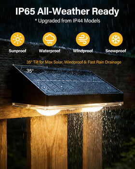 Toeuie IP65 waterproof fence light withstands all-weather conditions