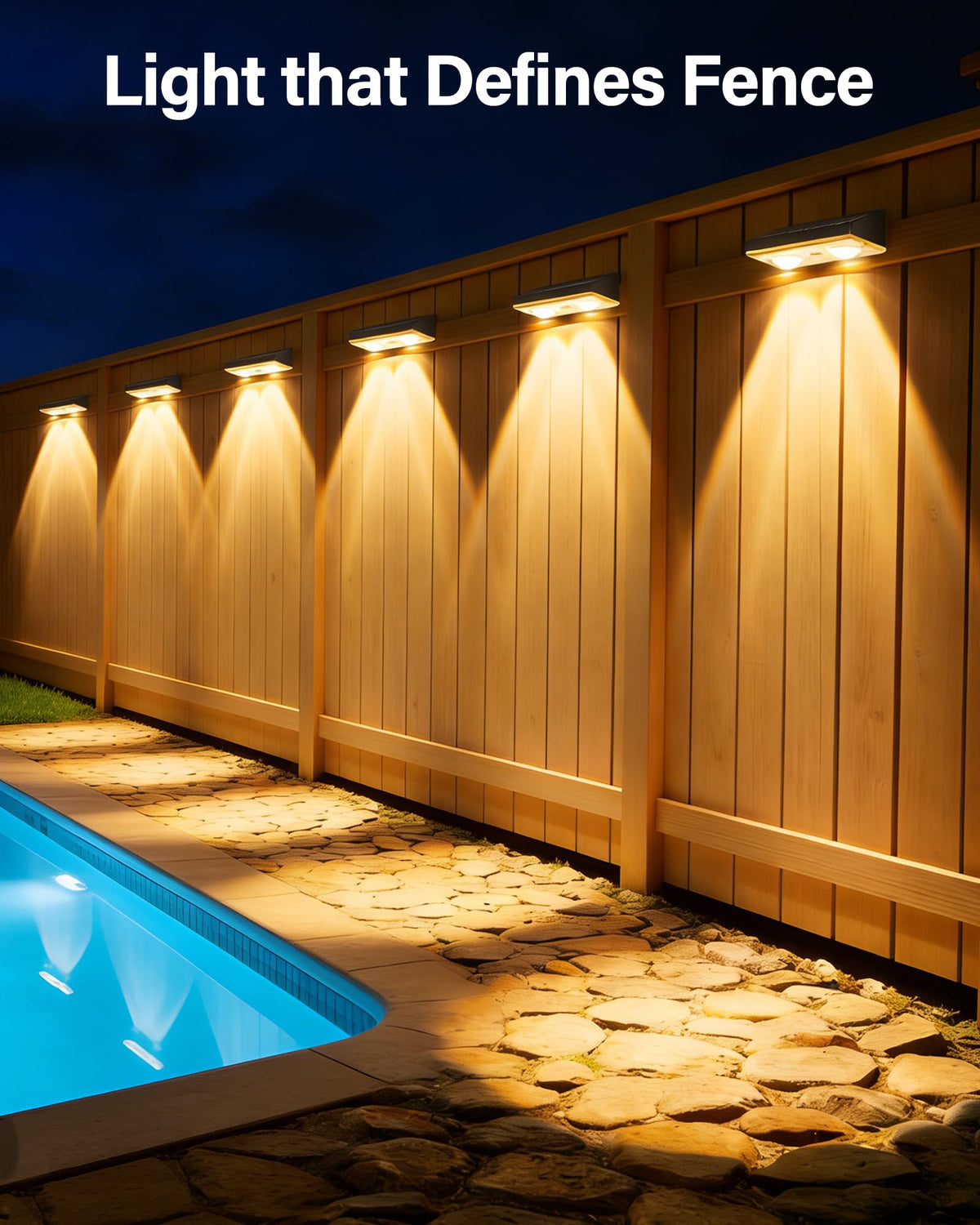 Toeuie yard ambience with versatile color lighting for outdoor spaces