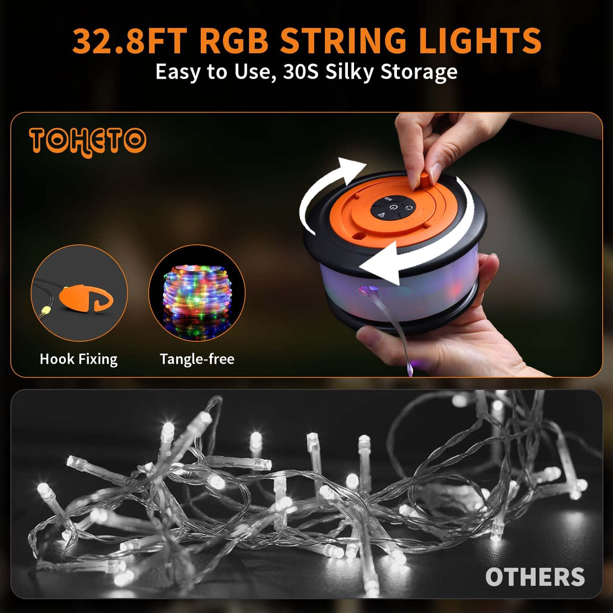 TOHETO 19-lighting-modes offer versatile scene options