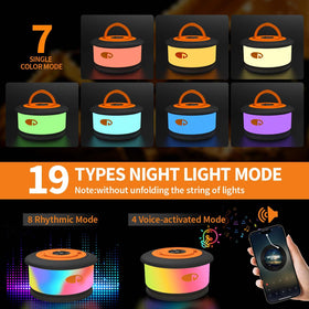 TOHETO 32.8ft RGB mood light string enhances outdoor ambiance