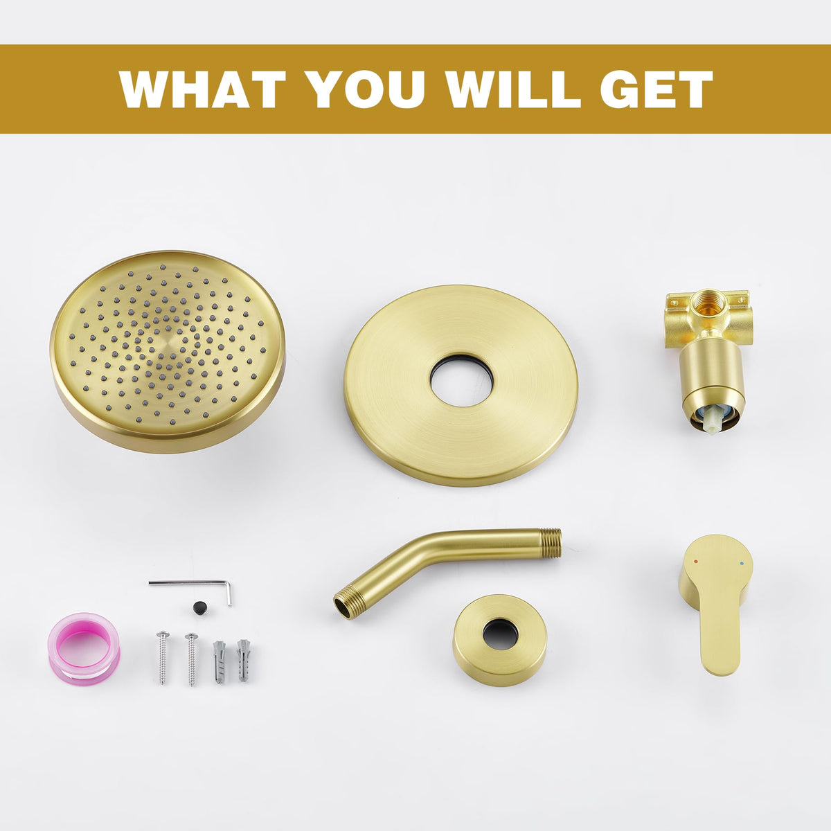 Tohlar Gold packaged kit offers a complete shower solution in one box