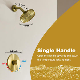 Tohlar Gold shower arm ensures steady alignment for even spray coverage
