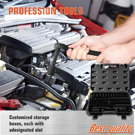 TOHOME 3/8 ratchet handle provides comfortable, controlled turning.