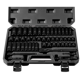 TOHOME 3/8 drive socket set case for organized storage and quick access.