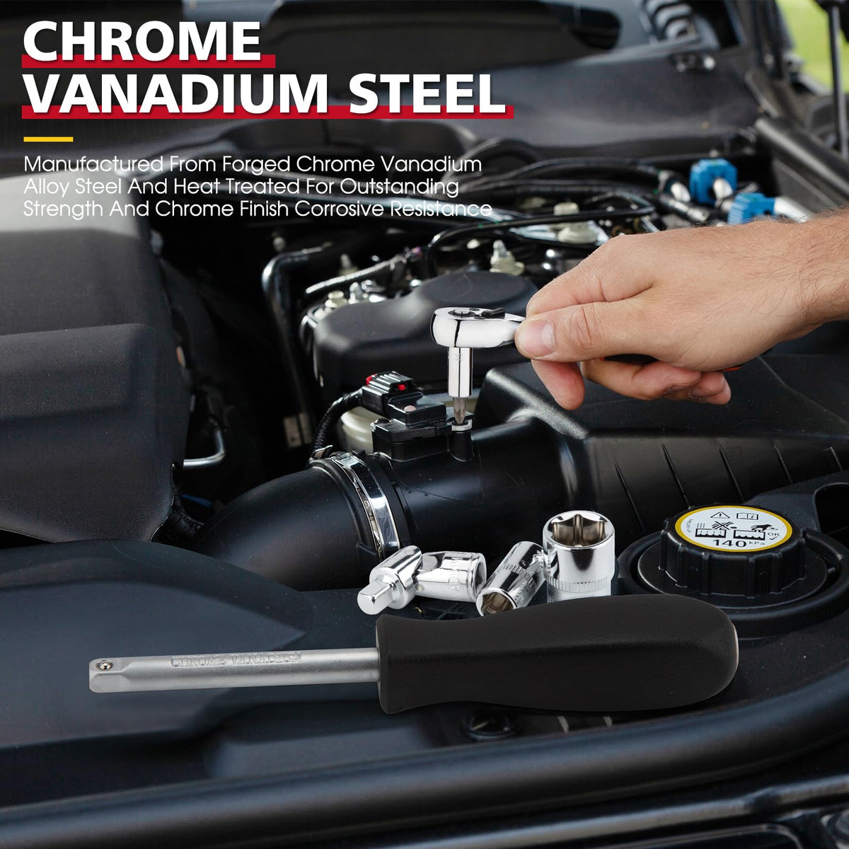TOHOME 1/4 inch drive coupler keeps bits secure during work