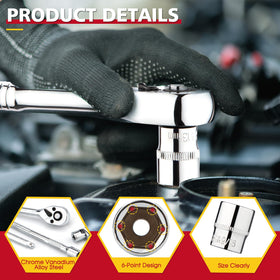 TOHOME extension bar 6 inch provides extra length for stubborn fasteners