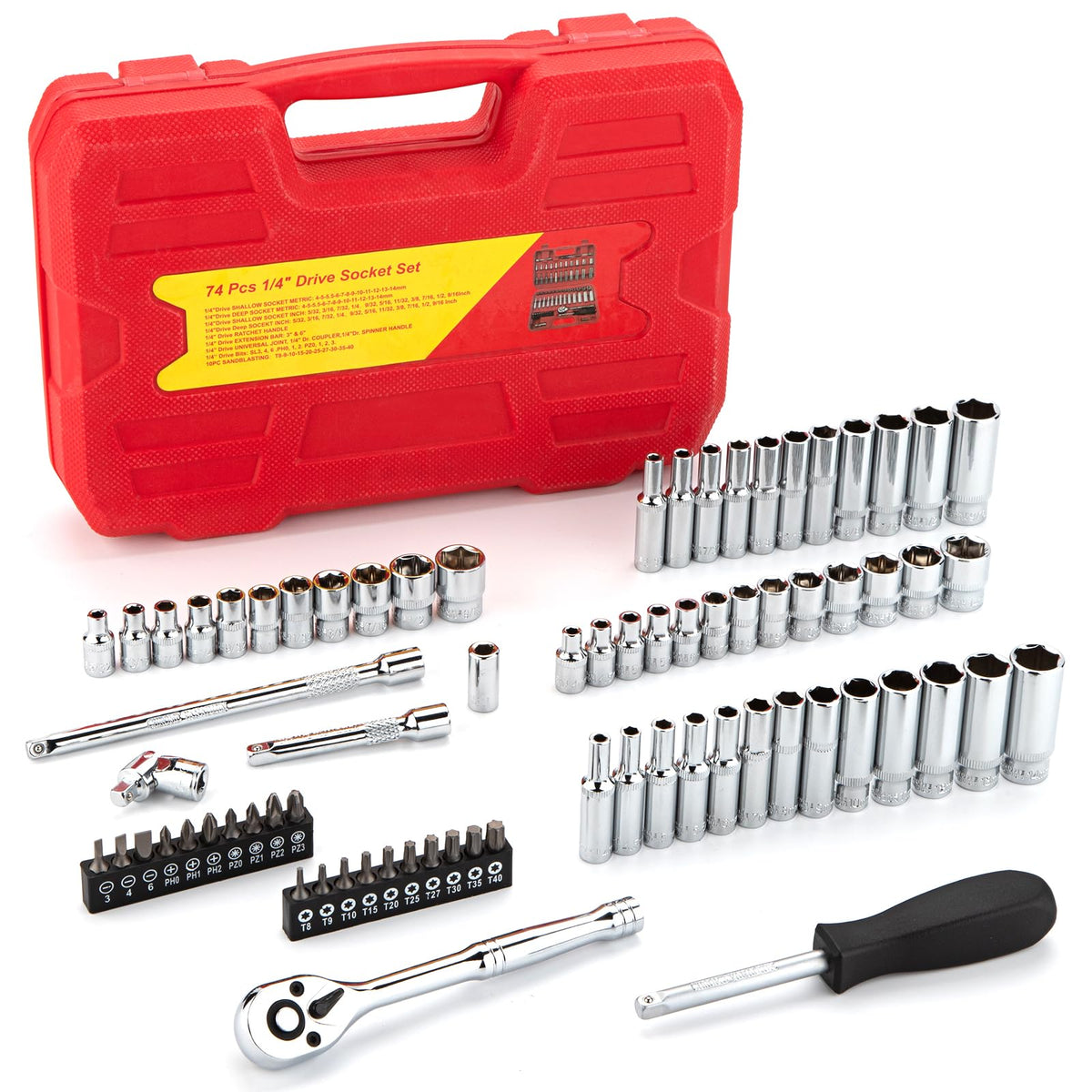 TOHOME socket bits included set covers sizes and types for versatile projects