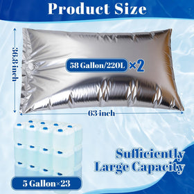TOHONGADON bathtub setup with water storage bag and pump for quick dispensing