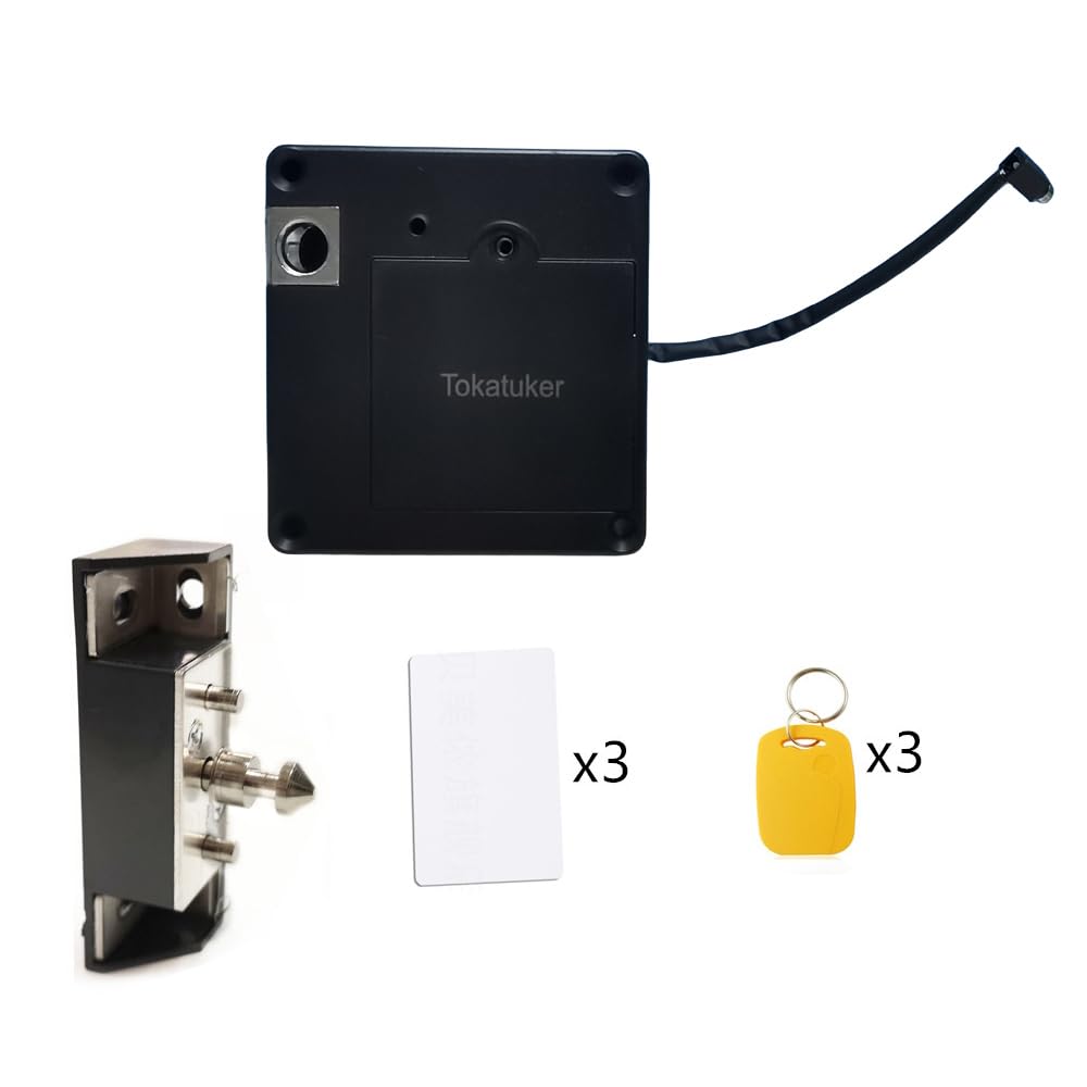 Tokatuker hidden lock with USB backup power for emergencies.