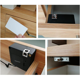 Tokatuker wooden-drawer installation demonstrates damage-free mounting for drawers.