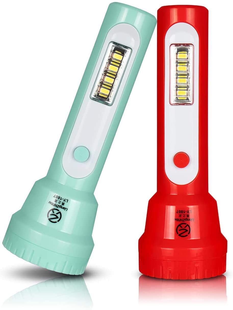 Tokeyla kids flashlight green top light for outdoor play safety