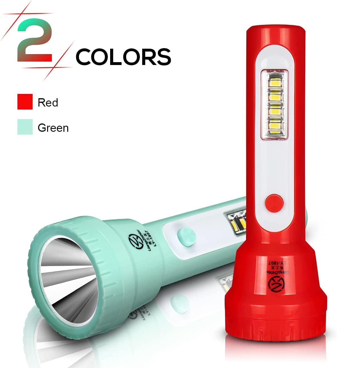 Tokeyla kids flashlight red top light option for nighttime use