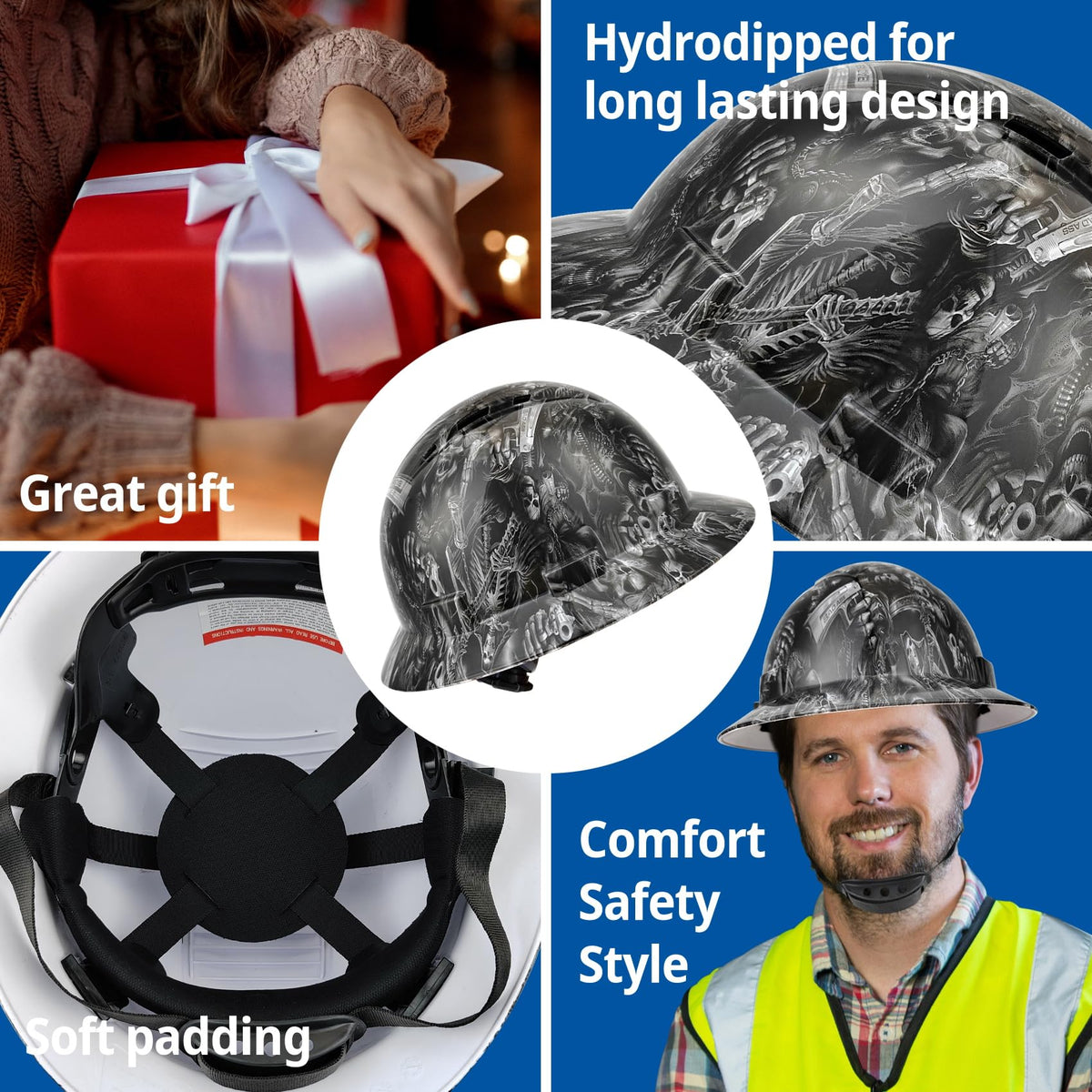TOKISHI accessory slots compatible with extra hard hat add-ons for safety.