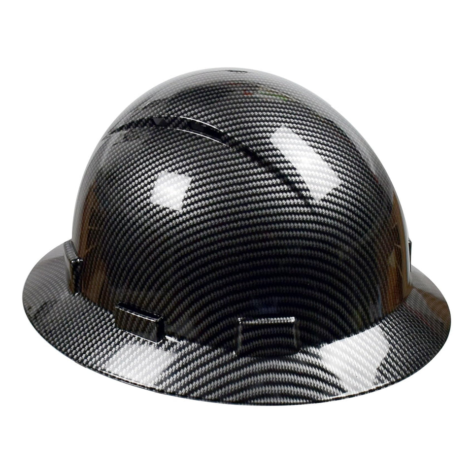 TOKISHI Full Brim Hard Hat front view shows full-coverage protection