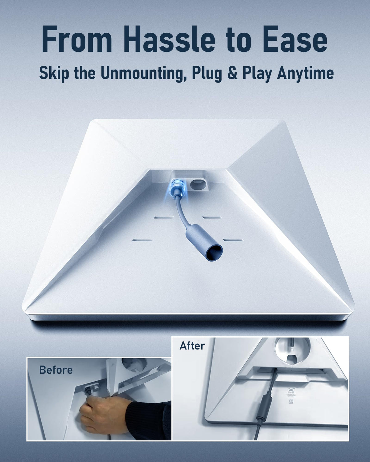 ToKismet Starlink Mini plug-and-play extension with secure-fit connection.