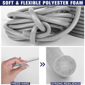 ToLanbbt backer rod foam closed-cell design minimizes absorption and water entry.