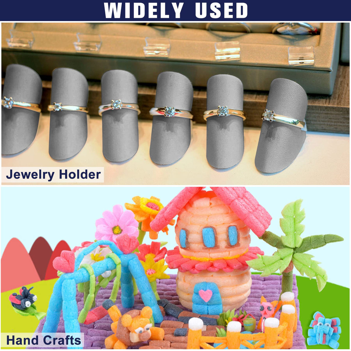 ToLanbbt backer rod foam 59ft grey can also be repurposed for crafts.