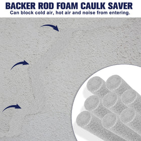 ToLanbbt backer rod foam helps reduce drafts by filling gaps.