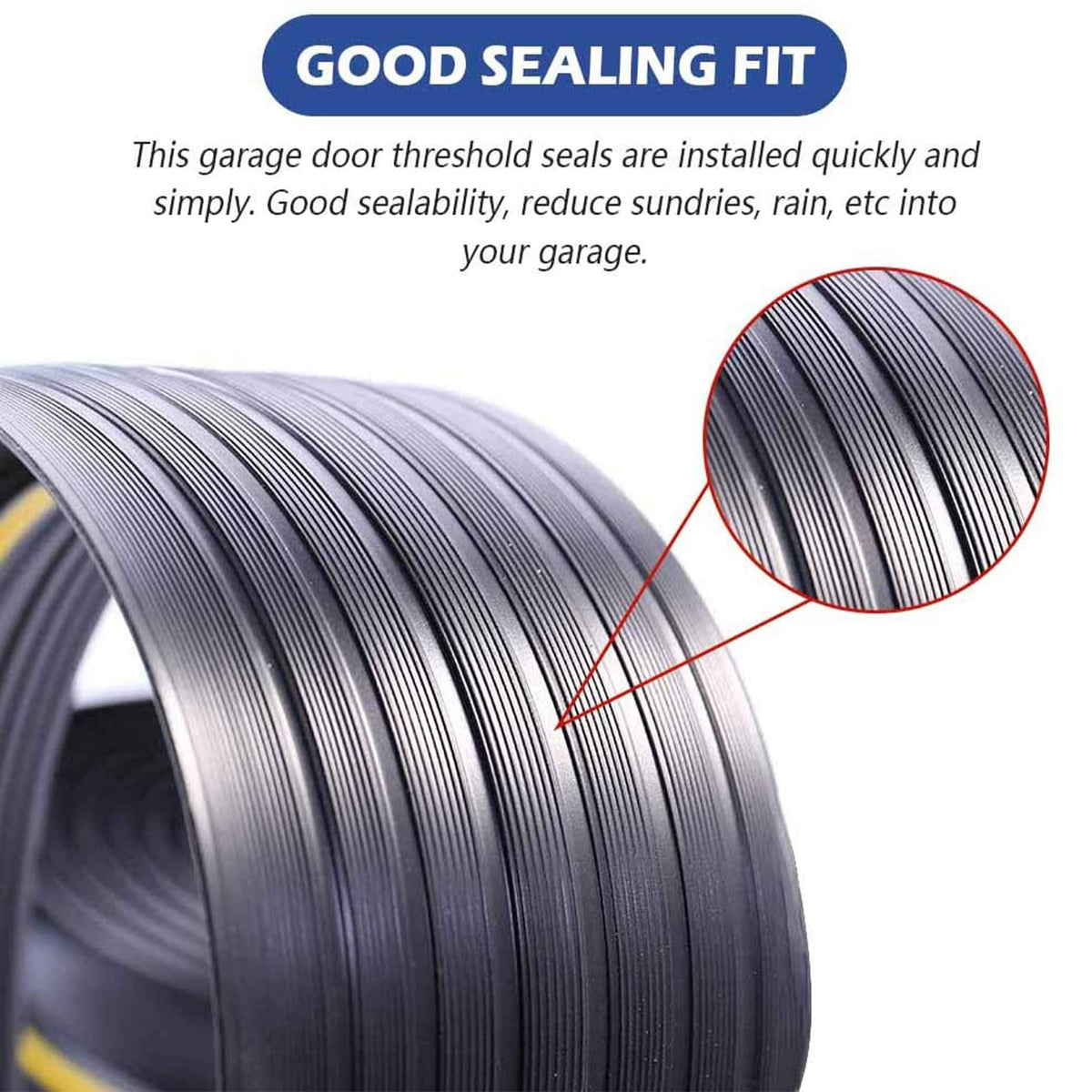 ToLanbbt EPDM garage seal shows durable rubber for weather resistance.