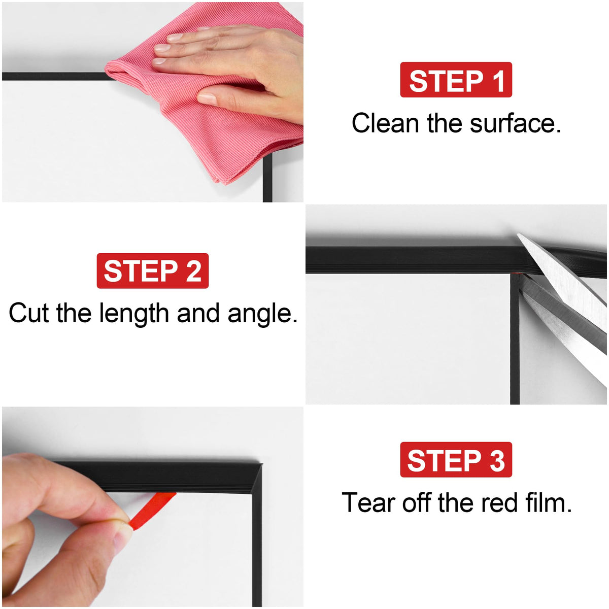 ToLanbbt self-adhesive seal strip guards against paint damage on impact.