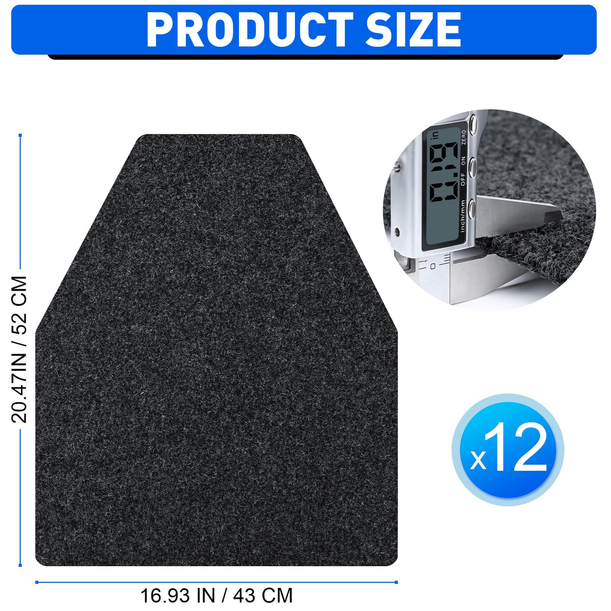 ToLanbbt urinal mats deliver strong water absorption to keep floors dry and clean.
