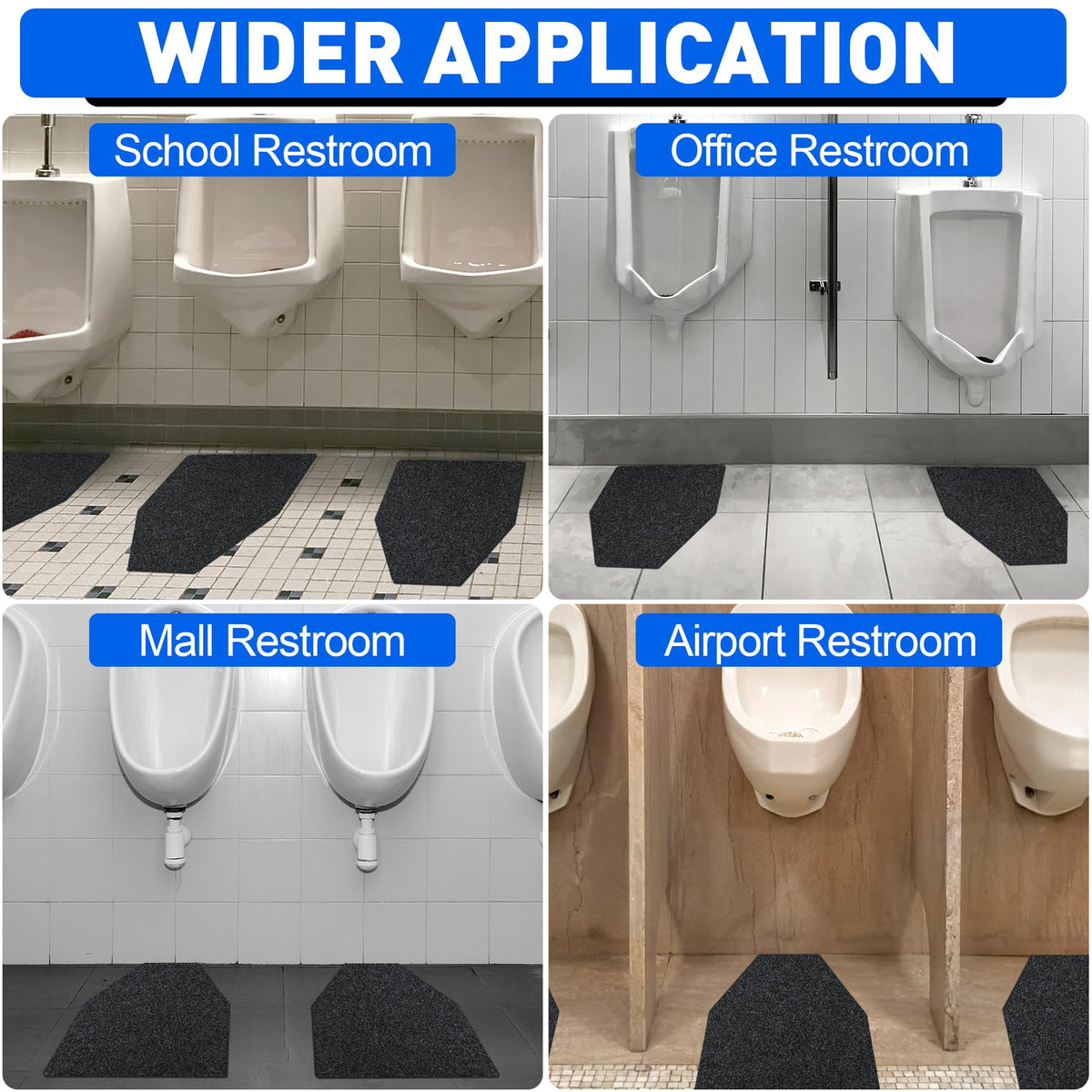 ToLanbbt urinal mats suit busy commercial bathrooms with durable, hygienic design.