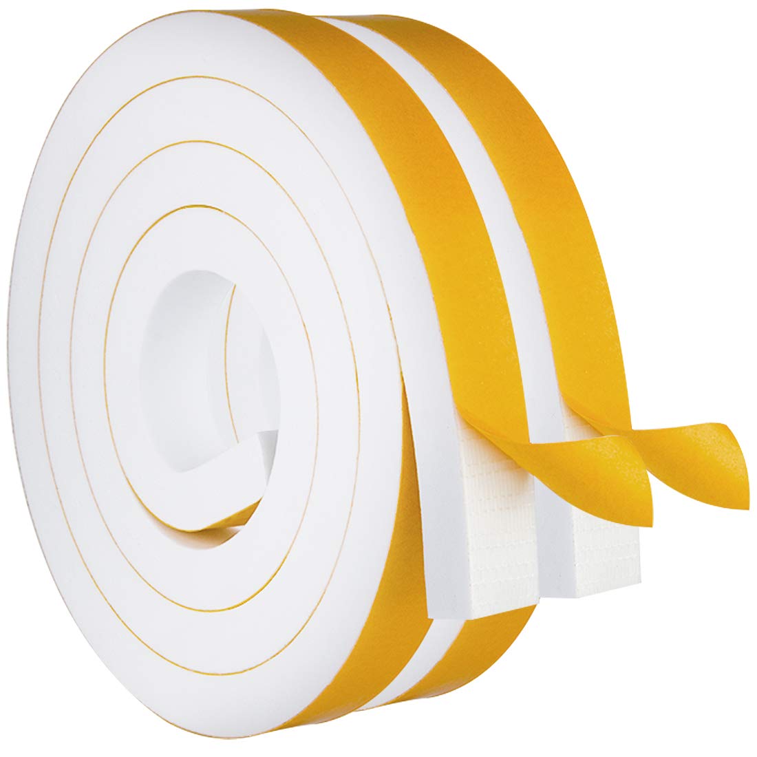 ToLanbbt white foam tape roll pack for quick DIY door sealing