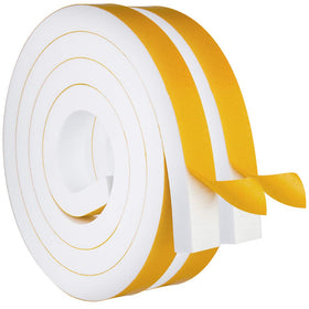 ToLanbbt white foam tape roll pack for quick DIY door sealing