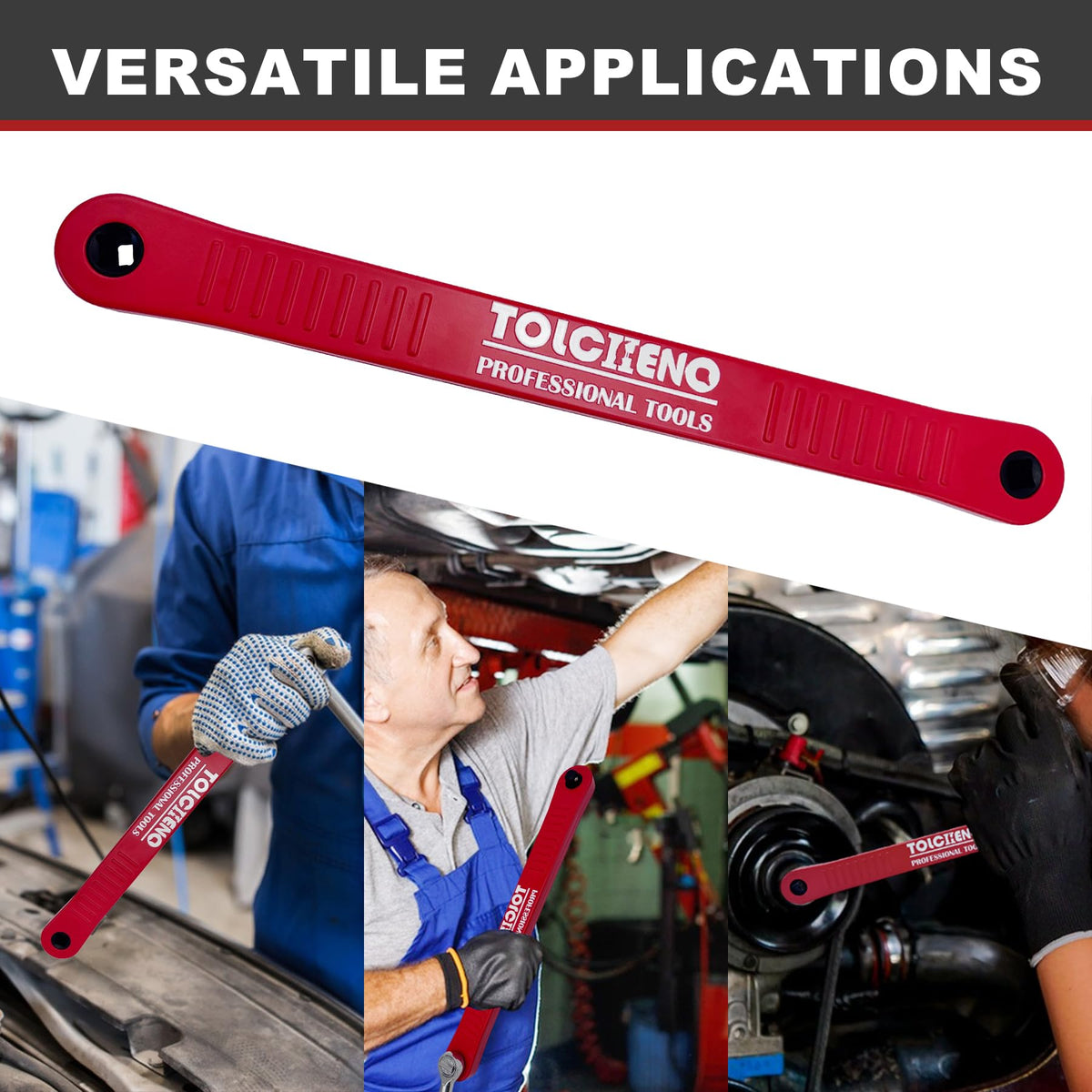 TOLCHENO ergonomic textured handle ready for precise grip.