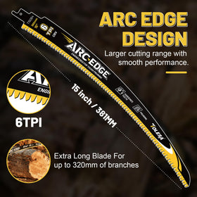 TOLESA arc-edge design provides precision in tight spaces