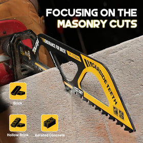 TOLESA fast-cutting blade with 2TPI serrations for efficiency